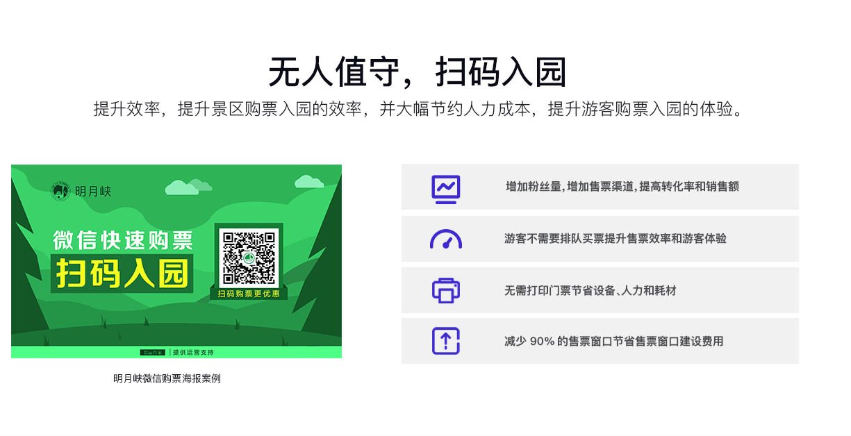 无人值守，扫码入园